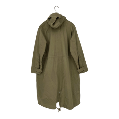 Marimekko stella parka jacket, olive green | woman XS