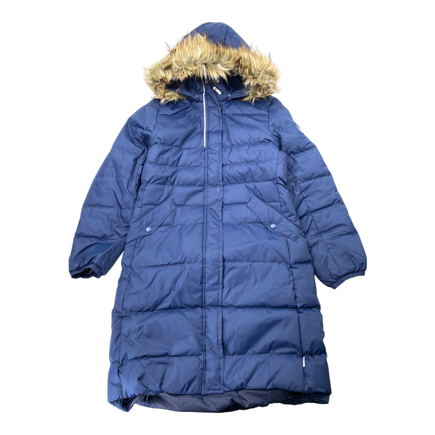 Reima satu down winter jacket, navy blue | 152cm