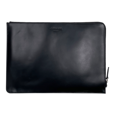 Holzrichter leather laptop bag, black
