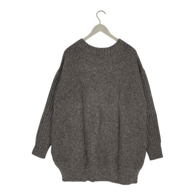 KARINFRAIDENRAIJ oversize knitted sweater, grey | woman M