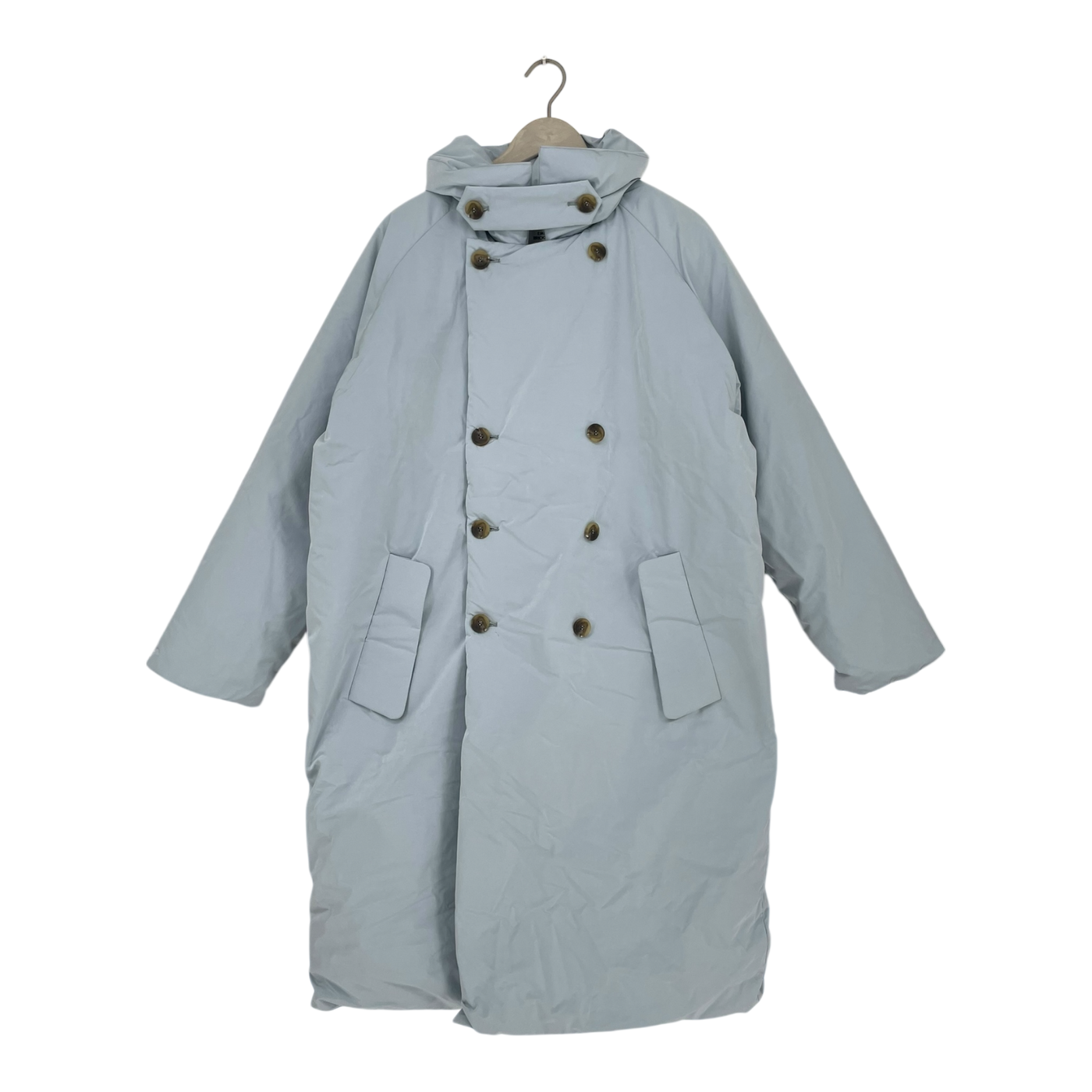Embassy of Bricks and Logs kingsgate puffer coat, baby blue | woman L