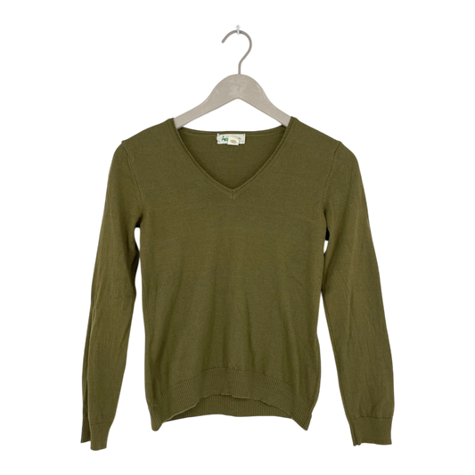Hessnatur knit sweatshirt, green | woman 36/38