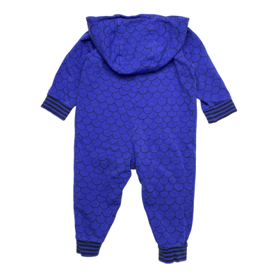 Mini Rodini sweat jumpsuit, midnight blue | 68/74cm