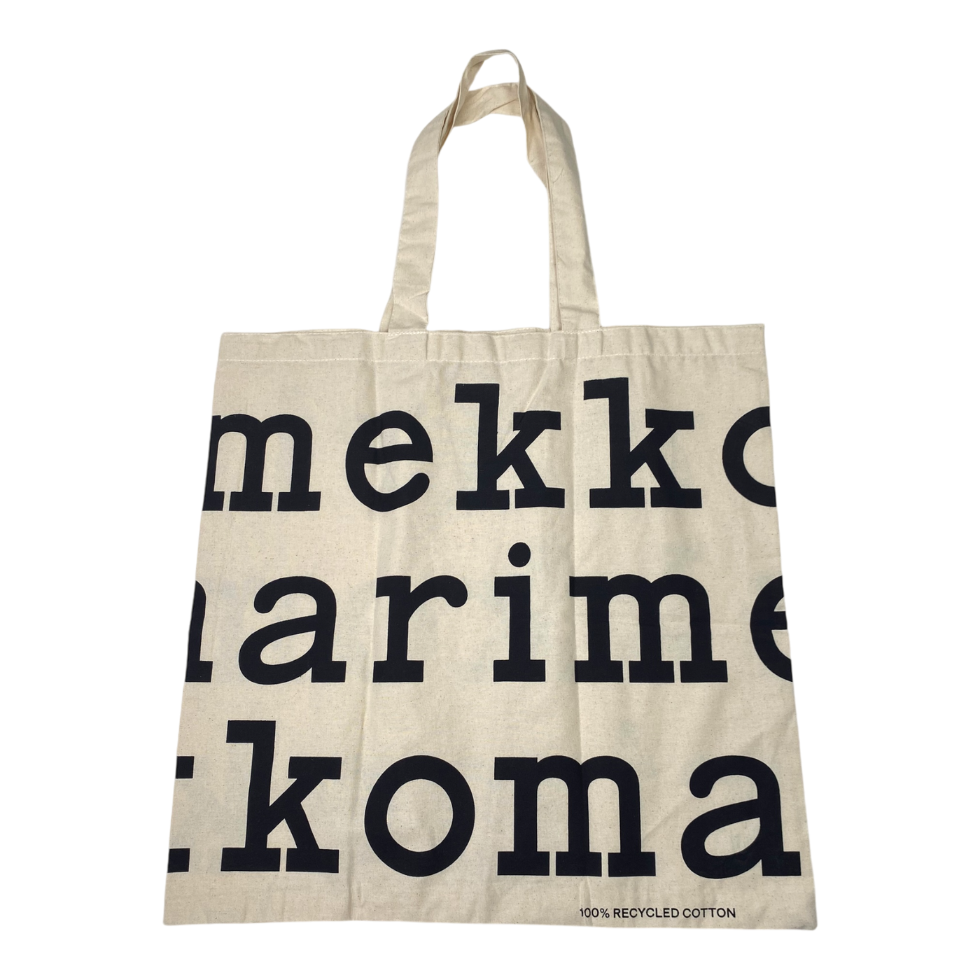 Marimekko canvas logo bag, black & white | onesize