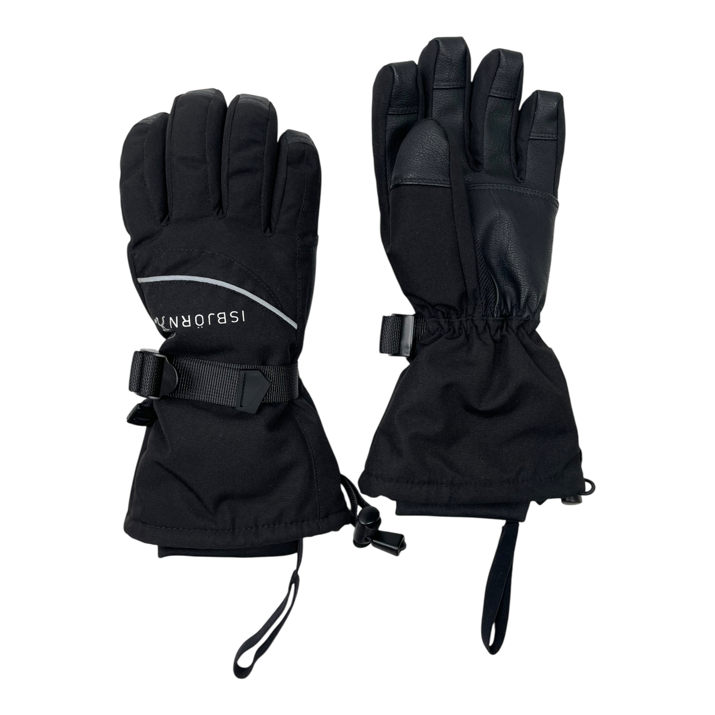 Isbjörn tundra winter gloves, black | 7-8y