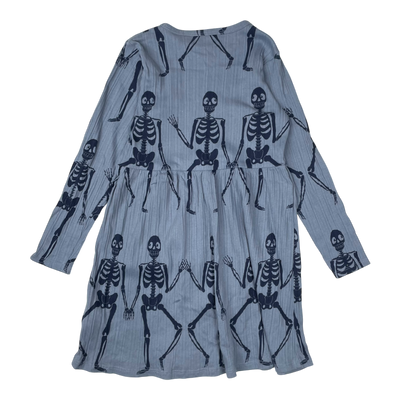 Mini Rodini rib dress, skeleton | 128/134cm