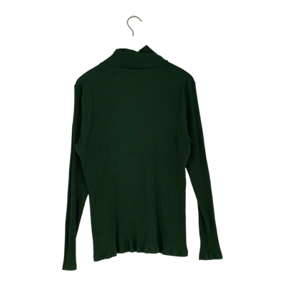 Riva Clothing rib turtleneck shirt, midnight green | woman XXXL