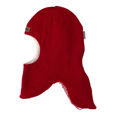 Kivat wool balaclava, red | 1y