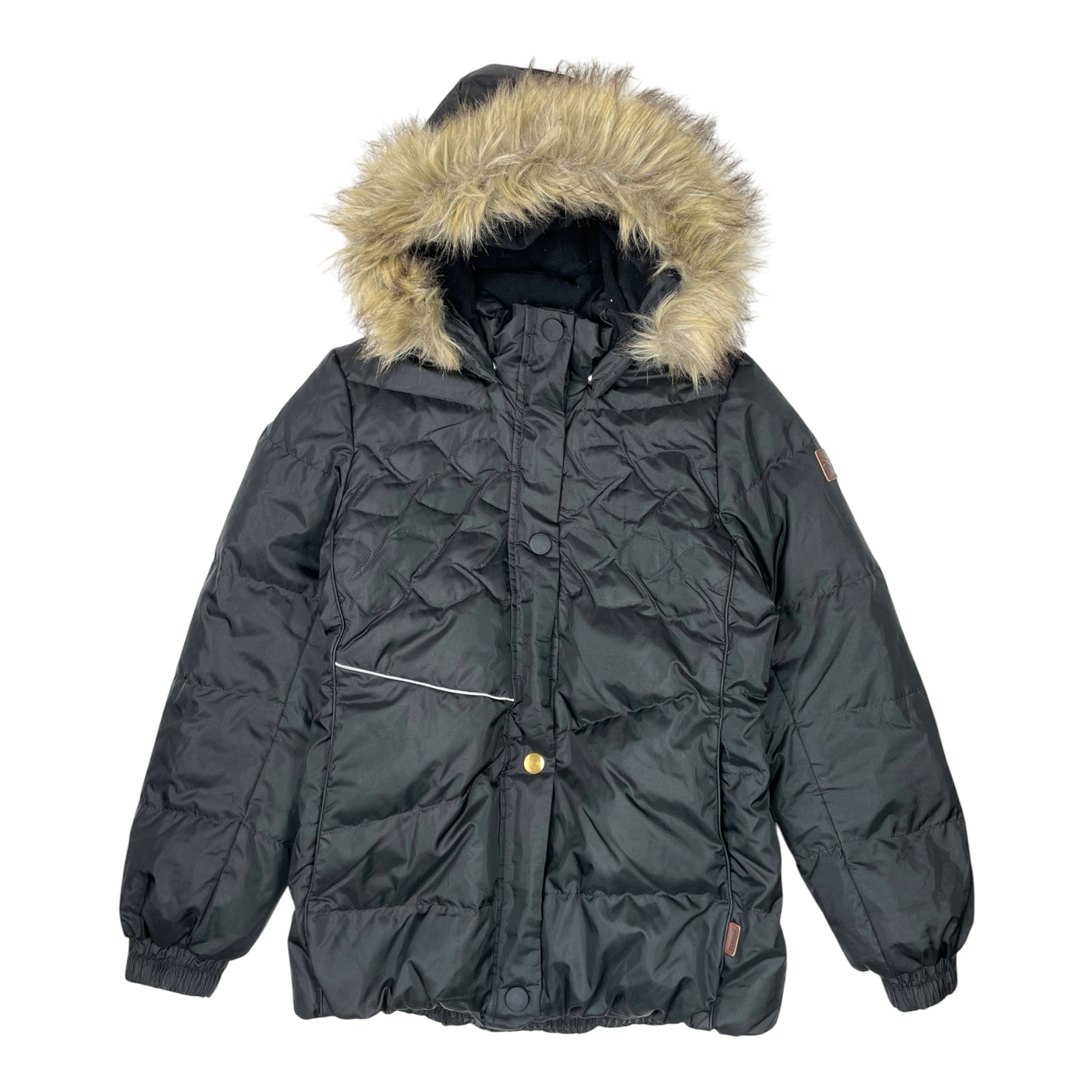 Reima down winter jacket, black | 146cm