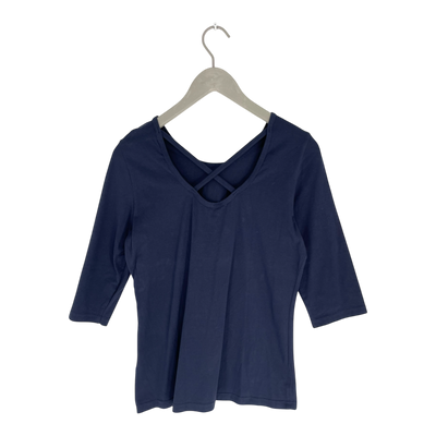 Kaiko cross shirt, blue | woman M