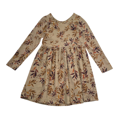 Kaiko dress, golden botany | 122/128cm