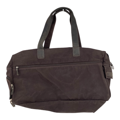 Harold's Bags canvas travel bag, dark brown