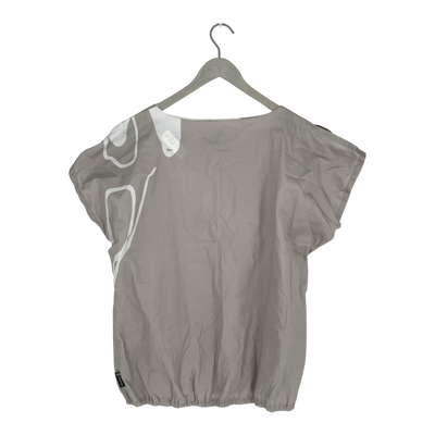 Ommellinen woven t-shirt, almond | woman 2XL