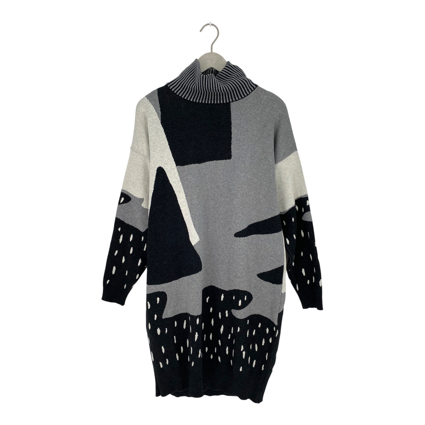 Papu knitted dress, black / grey | woman XS/S