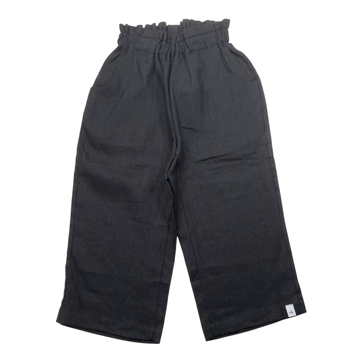 Nakoa linen pants, black | 116/122cm