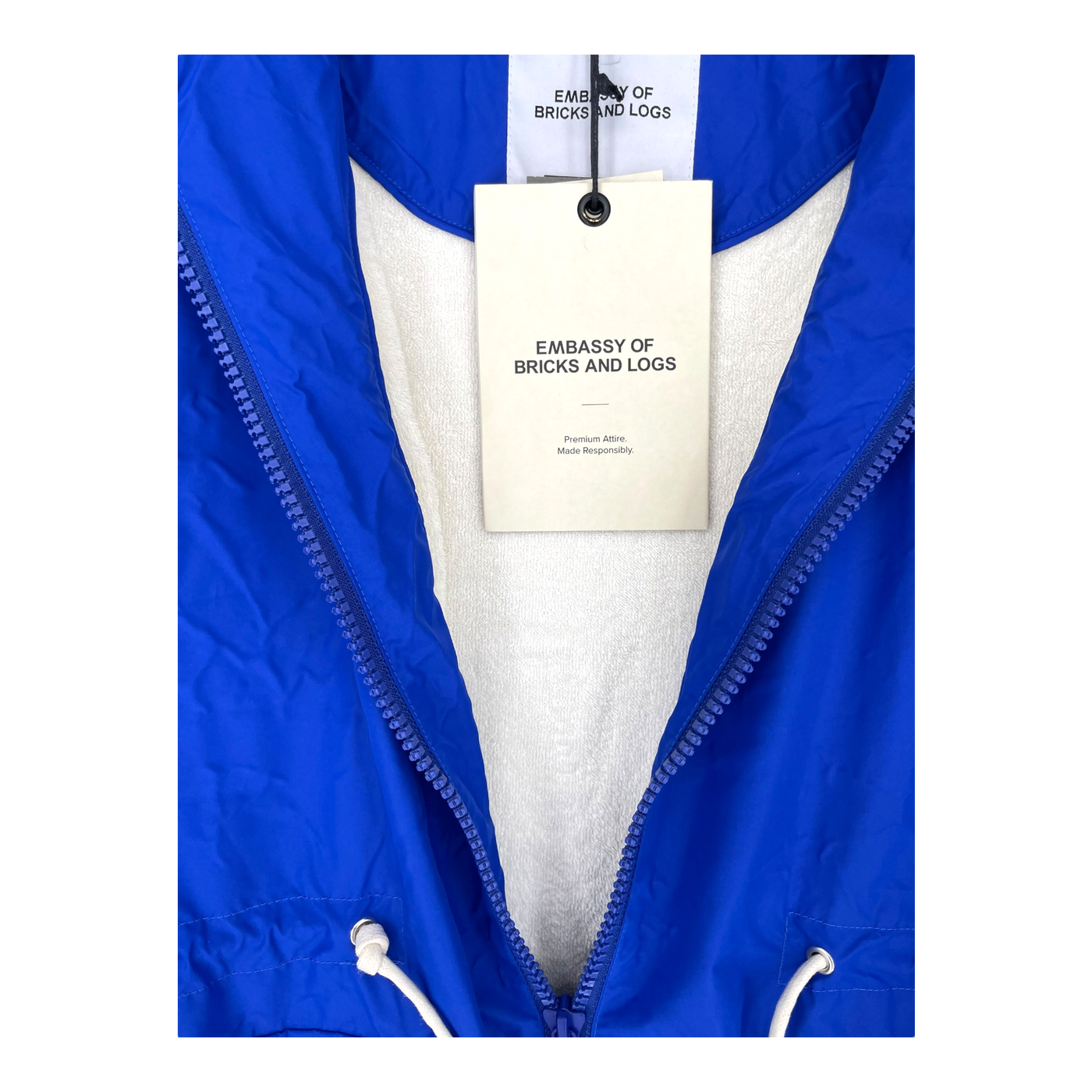 Embassy of Bricks and Logs reykjavik rain jacket, blue | woman S