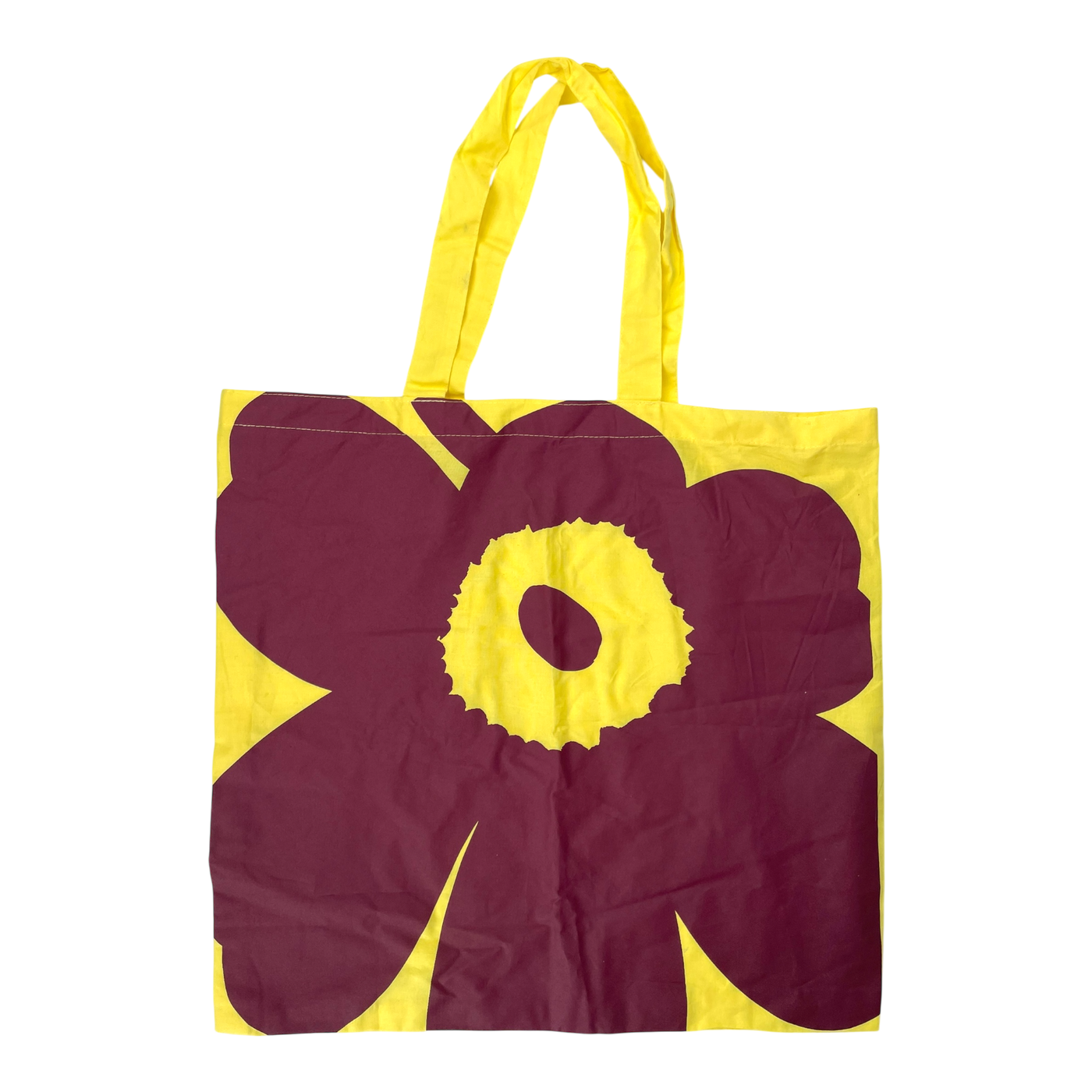 Marimekko anniversary bag, yellow unikko