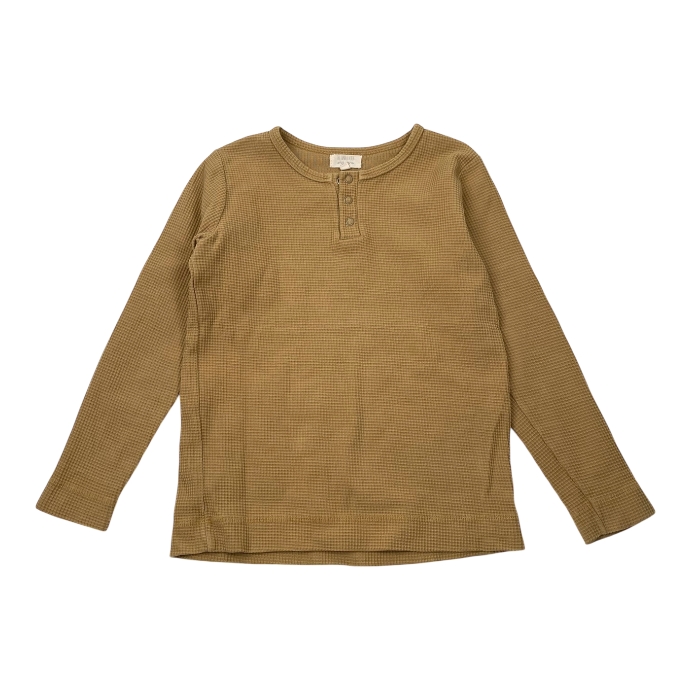 The Simple Folk waffle shirt, sand | 5-6y
