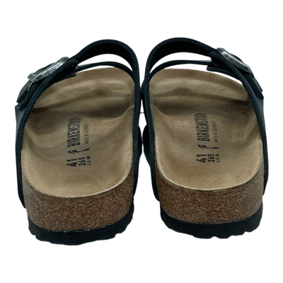 Birkenstock arizona sandals, black oiled leather | 41