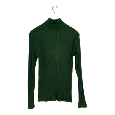 Riva Clothing rib turtleneck shirt, green | woman XL