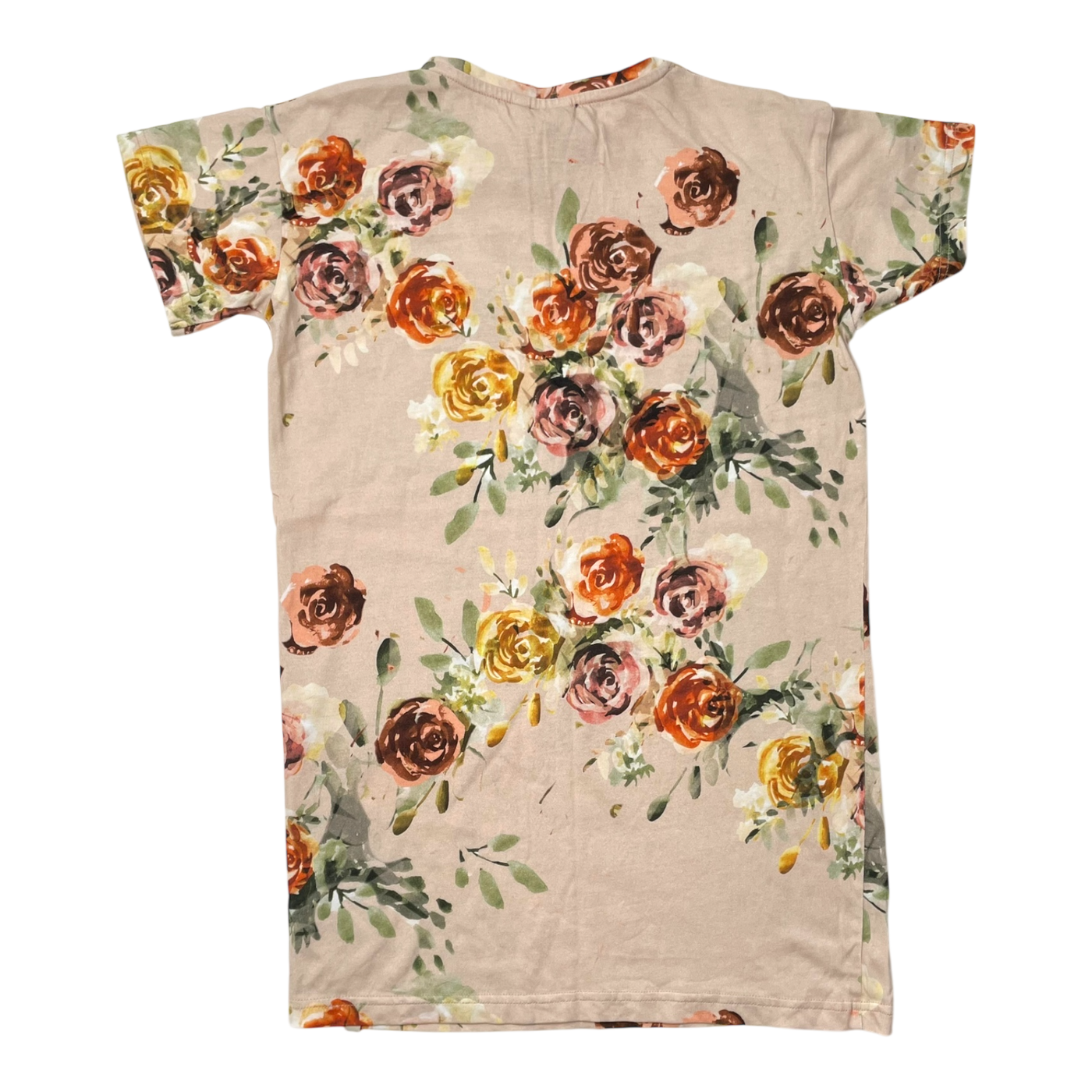 Kaiko t-shirt tunic dress, rose yard | 122/128cm