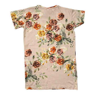 Kaiko t-shirt tunic dress, rose yard | 122/128cm