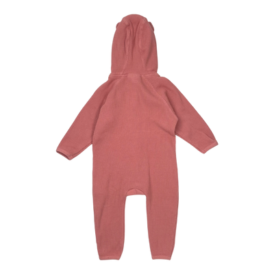 Molo bear ear jumpsuit, pink | 80cm
