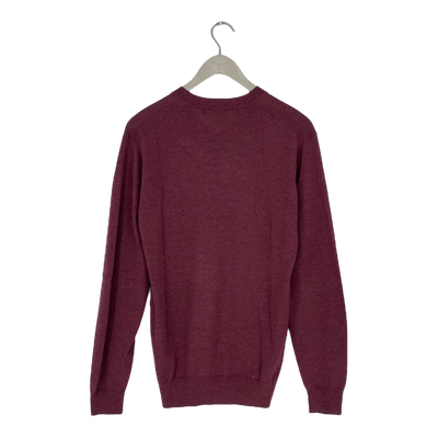Tiger of Sweden merino sweater, burgundy | man S