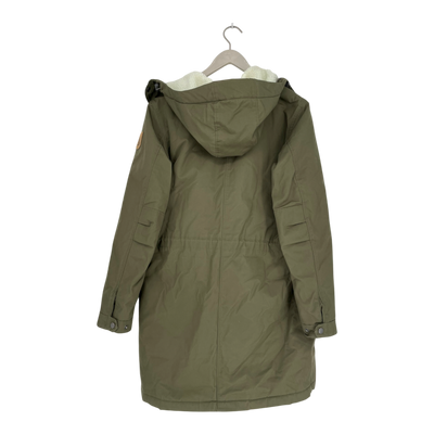 Fjällräven greenland winter parka, olive green | woman M