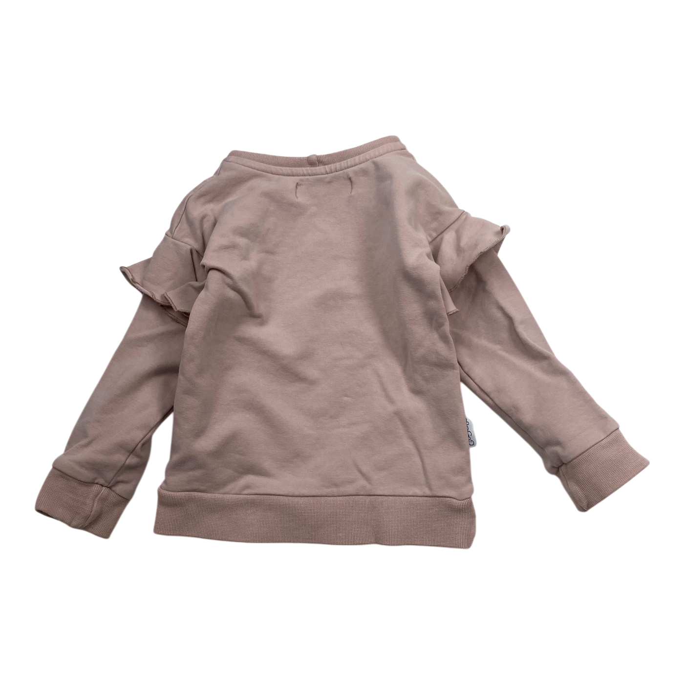 Gugguu frill sweatshirt, mauve | 98cm