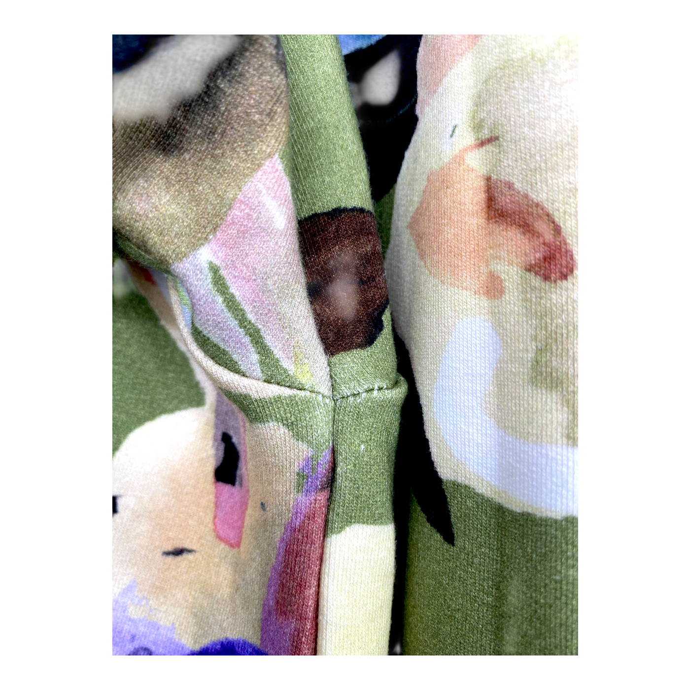 Kaiko ruffle sweat dress, olive anemone | woman XL