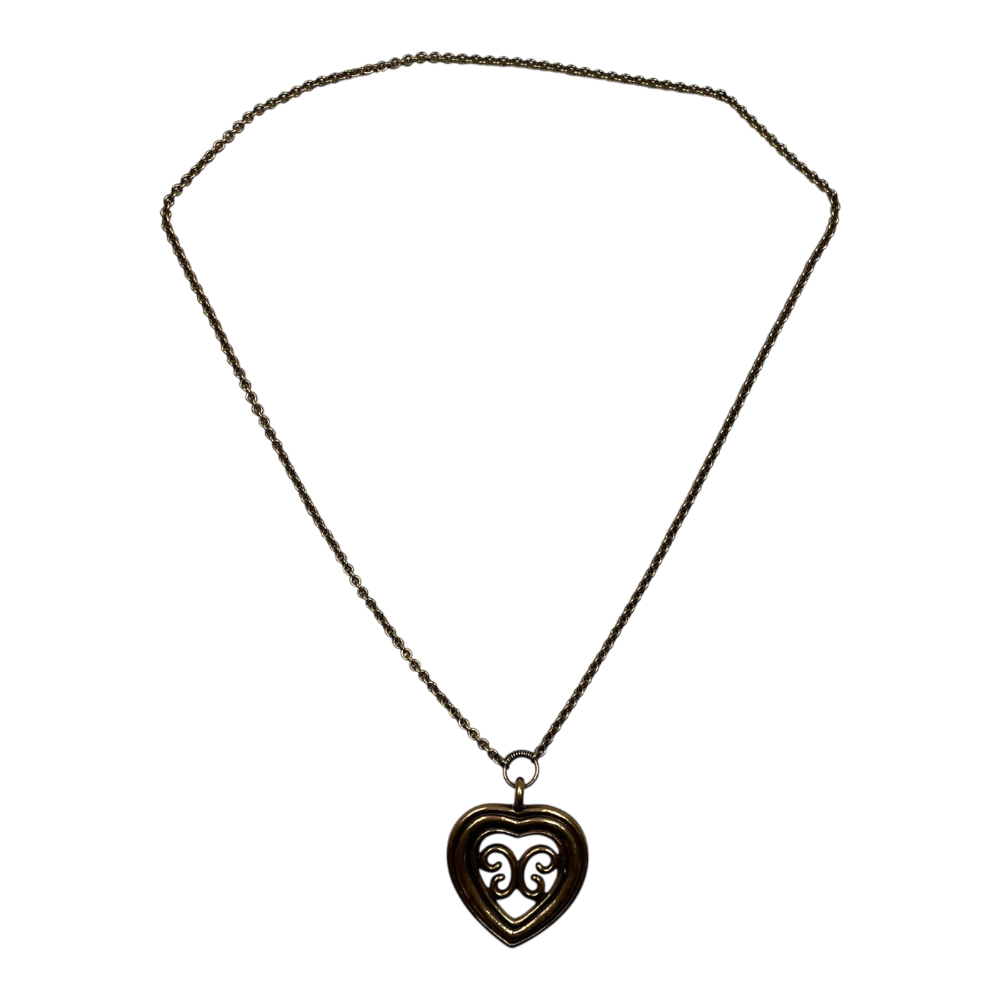 Kalevala Koru utajärven sydän necklace, bronze