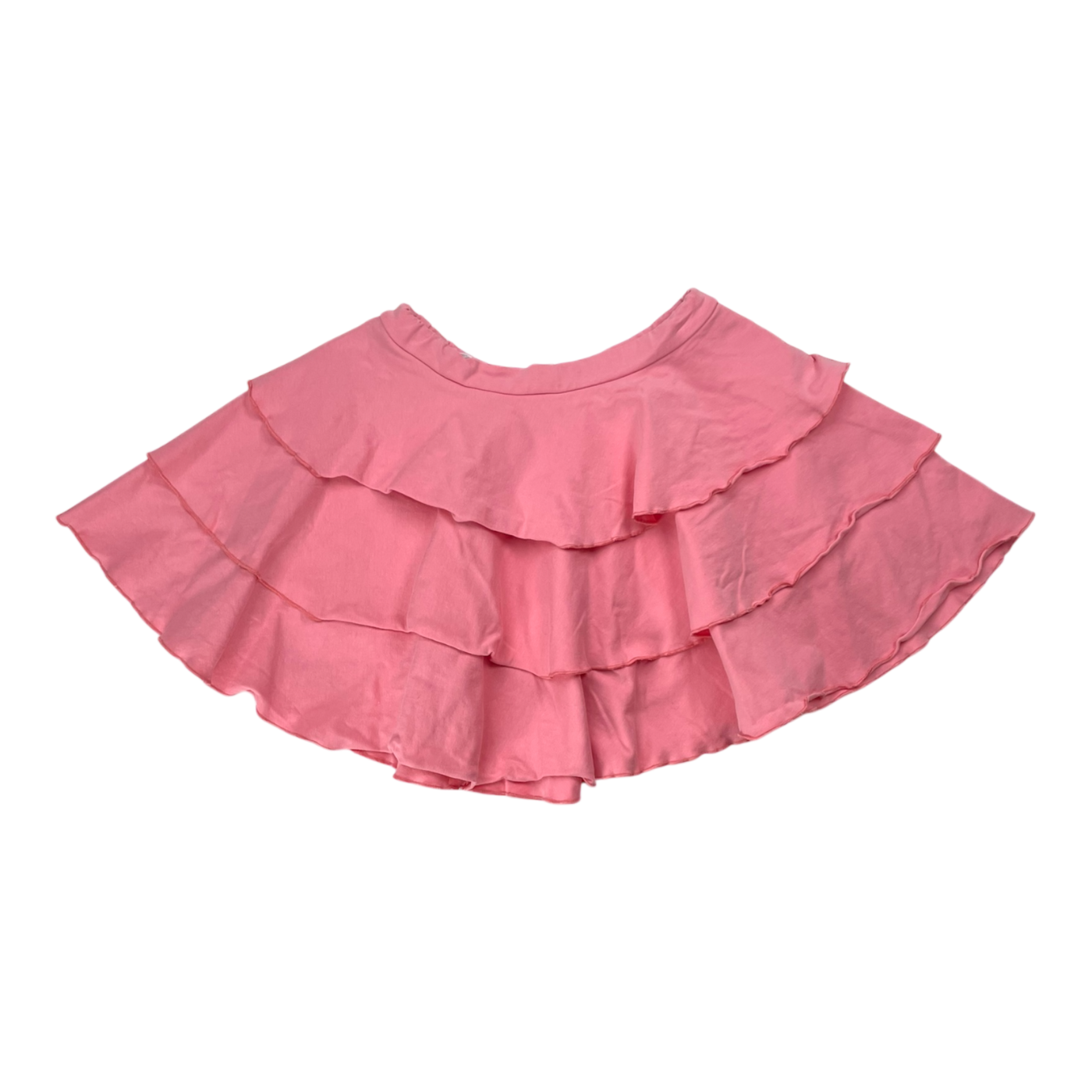 Gugguu tricot frill skirt, pink | 134cm