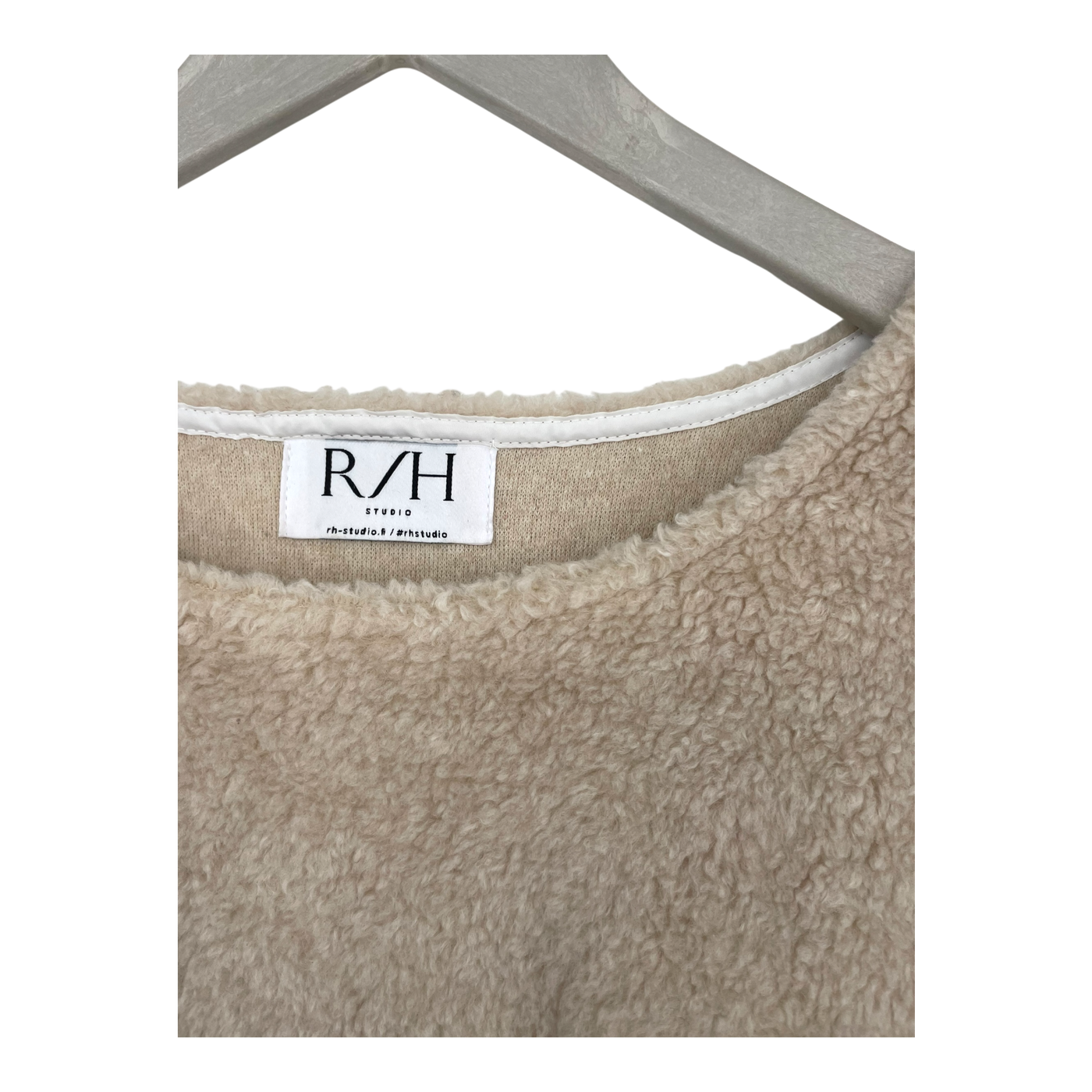 R/H Studio teddy tunic, tan | woman onesize