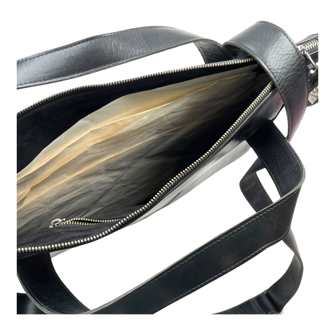 Harold's Bags leather messenger bag, black