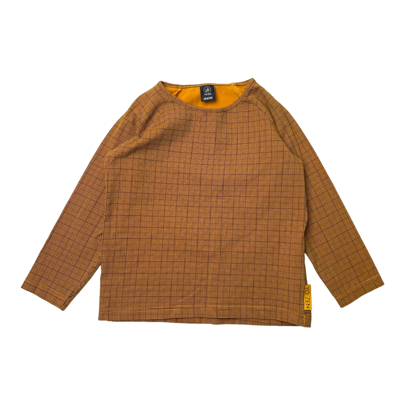 Yo Zen shirt, grid | 104/110cm