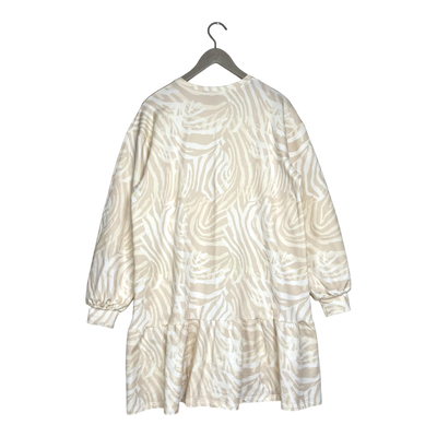 Kaiko ruffle sweatshirt dress, zebra | woman M