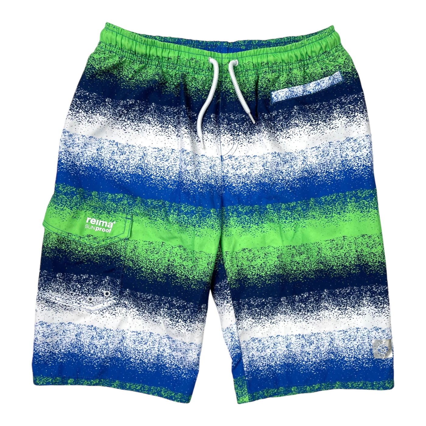 Reima sea beach shorts, abstract stripes | 146cm