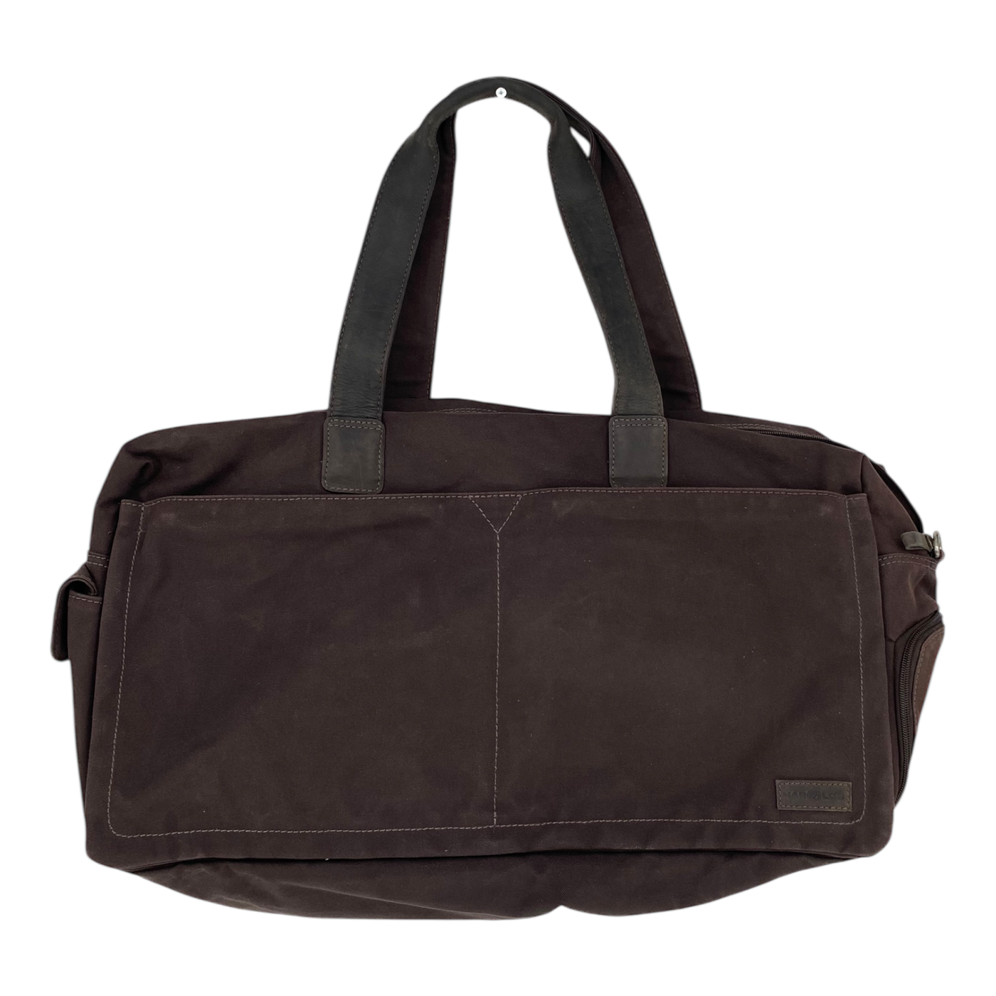 Harold's Bags canvas travel bag, dark brown