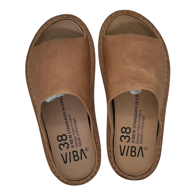 VIBAe Saint Tropez leather sandals, fawn tan | 38
