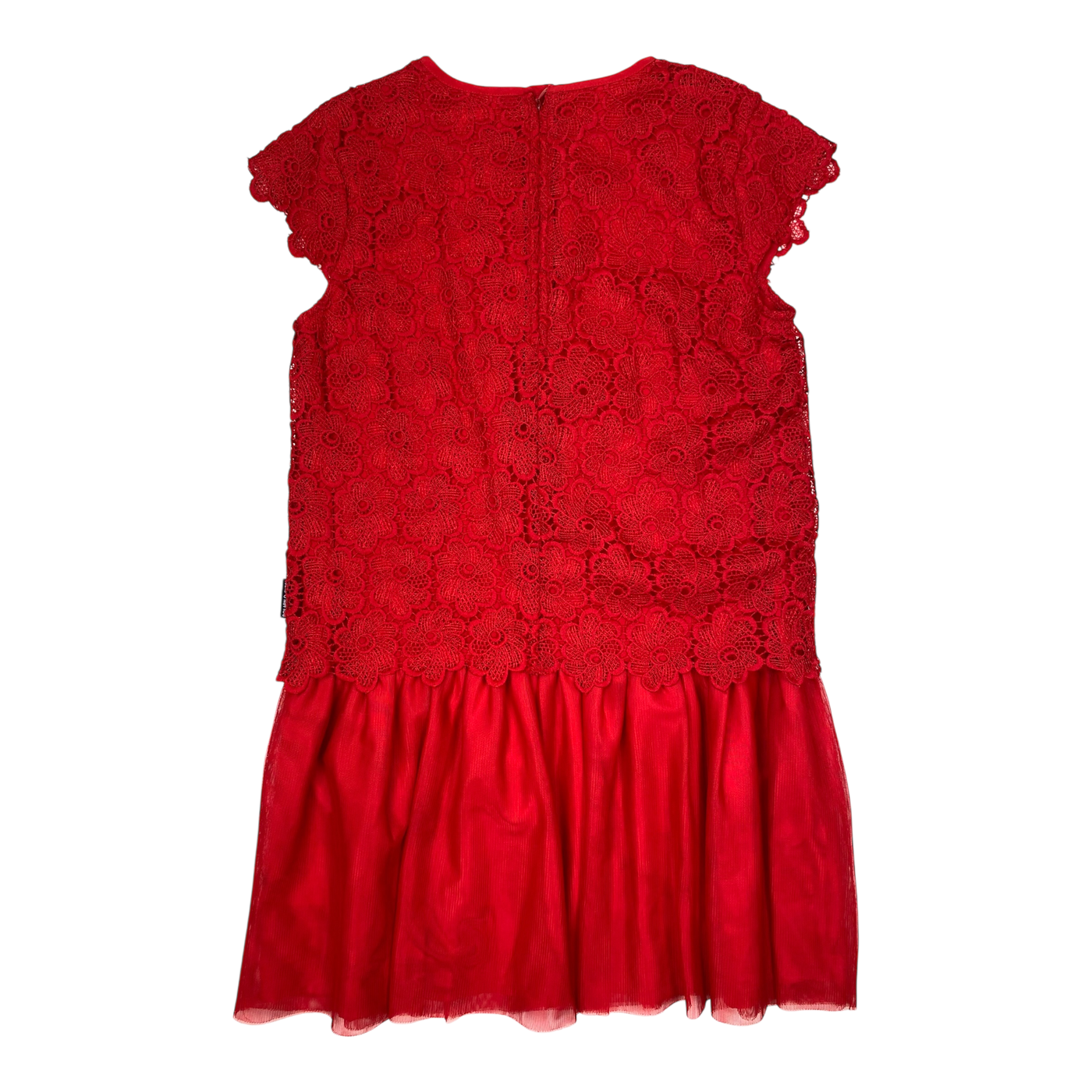 Polarn O. Pyret lace dress, red | 146/152cm