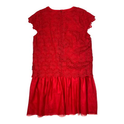 Polarn O. Pyret lace dress, red | 146/152cm