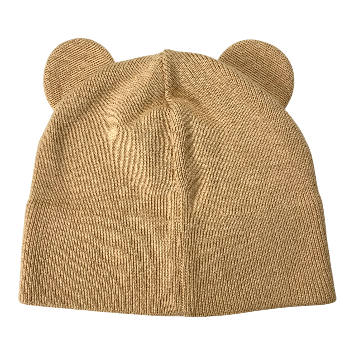 Gugguu cotton knitted beanie with ears, wheat | 53cm