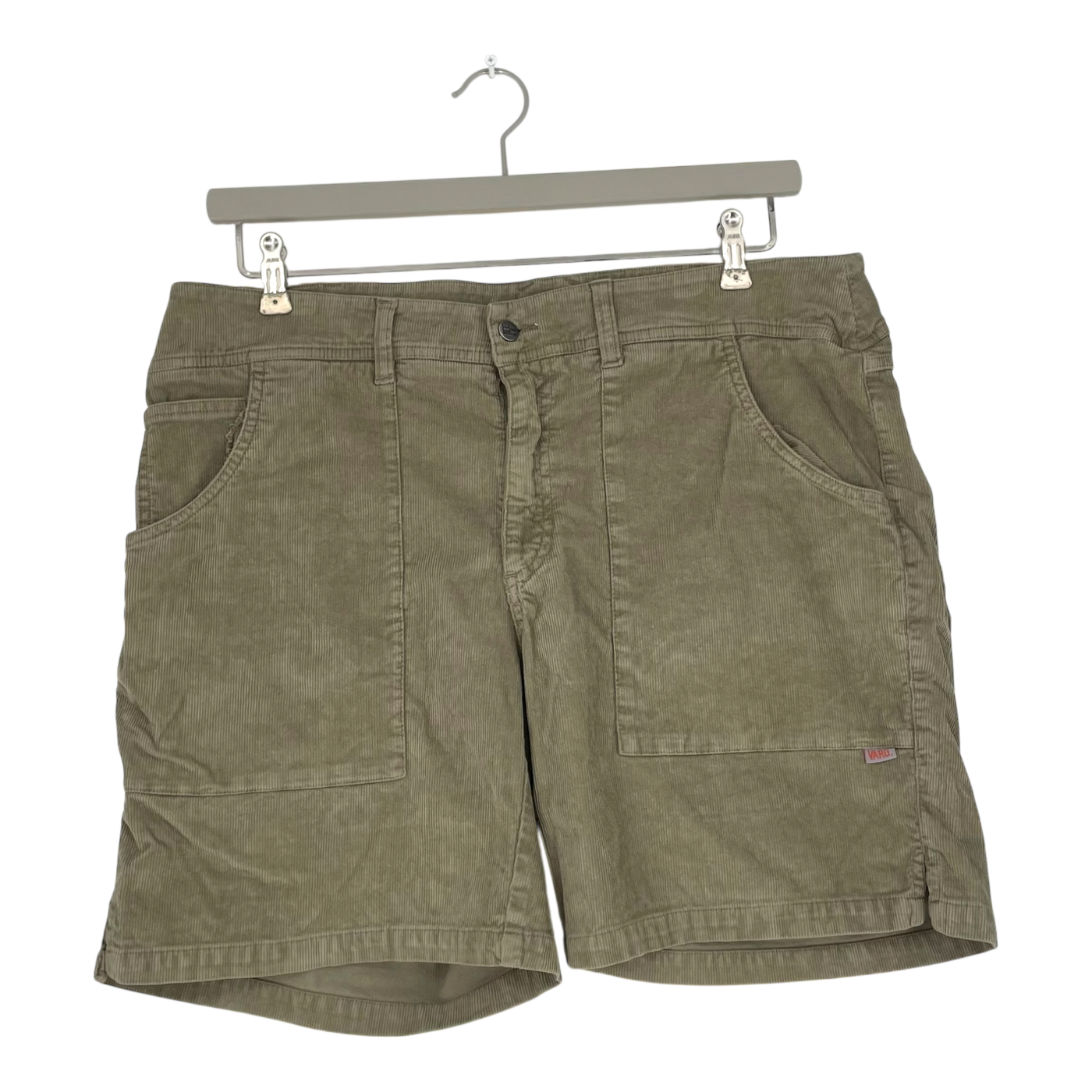 Varg vaxholm corduroy shorts, sage green | woman XL