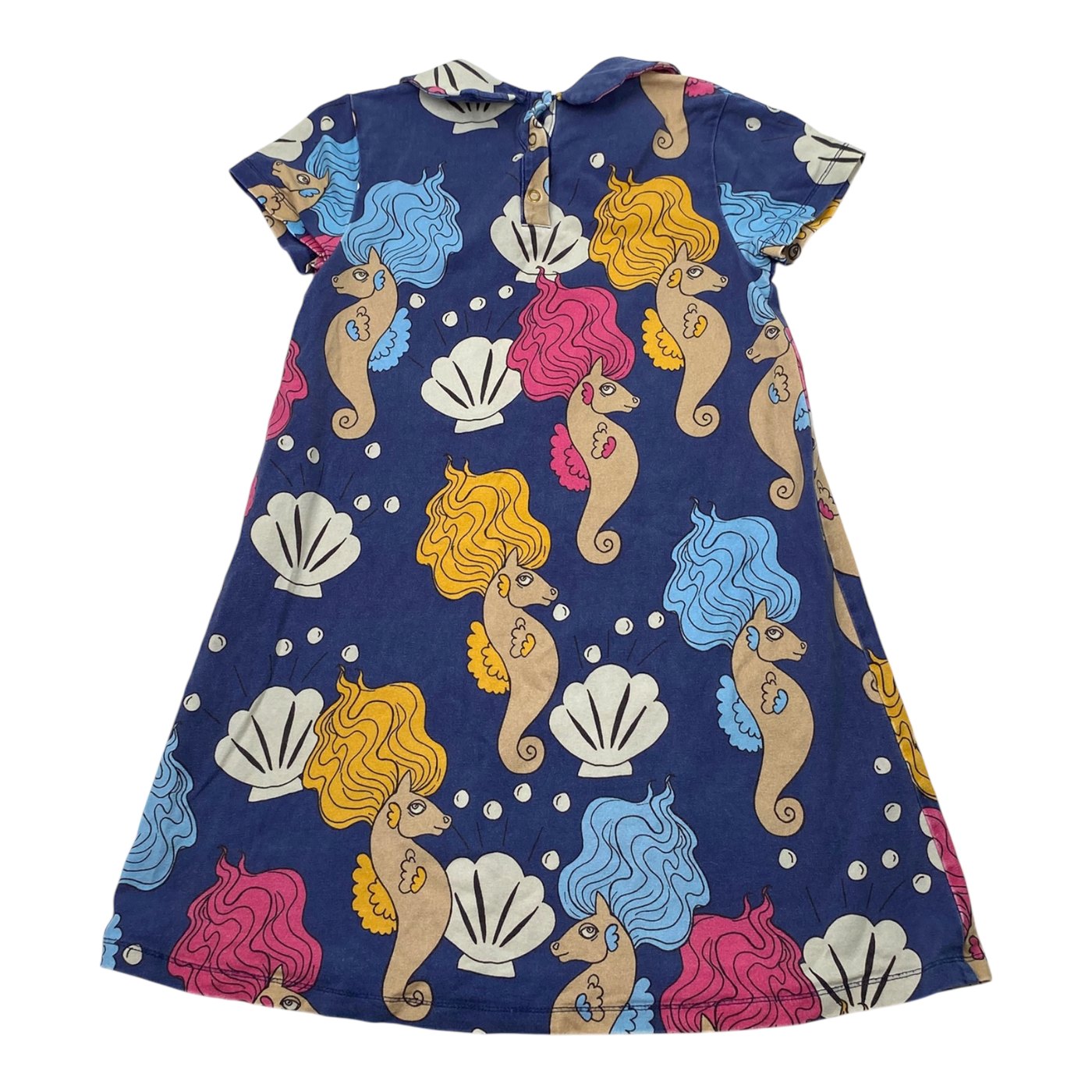 Mini Rodini t-shirt dress, seahorse | 104/110cm