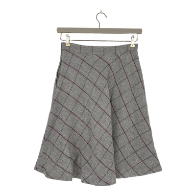 R-Collection wool mix skirt, grey | woman S