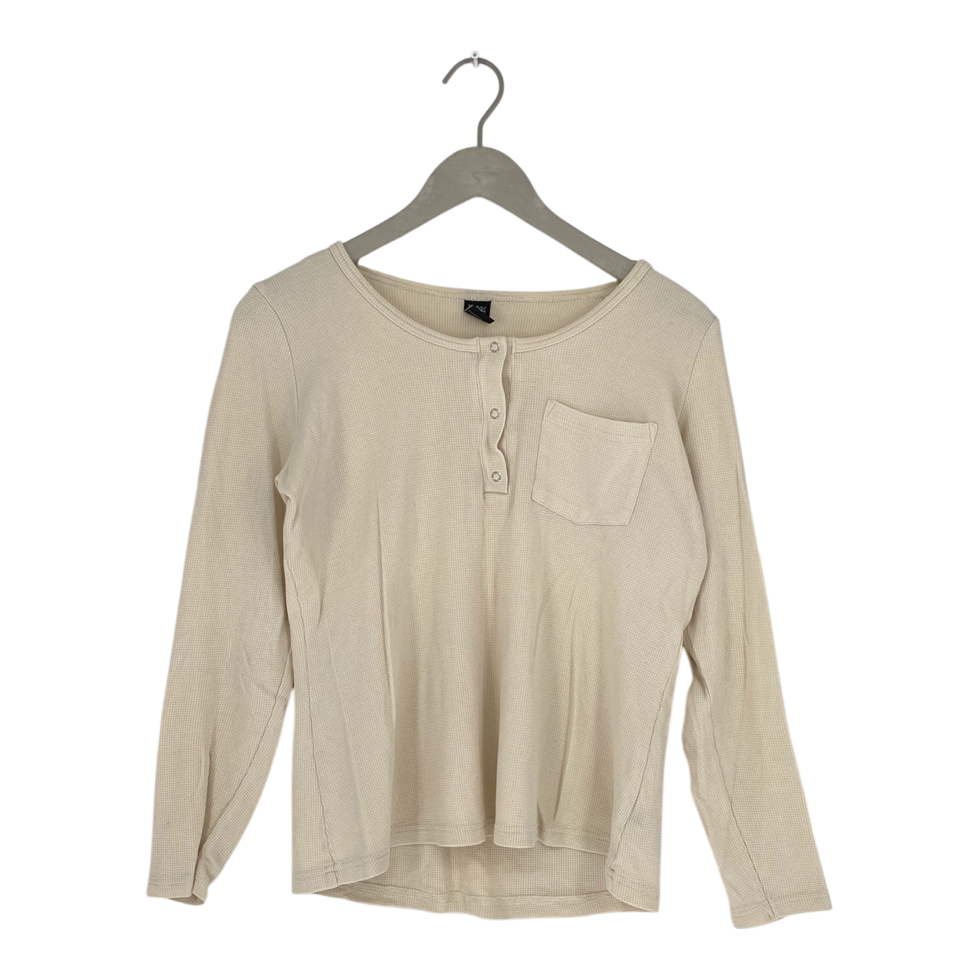 Kaiko waffle shirt, cream | woman M
