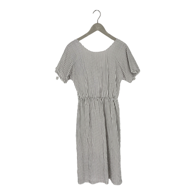 Kaiko linen wrap dress, falcon stripes | woman XS