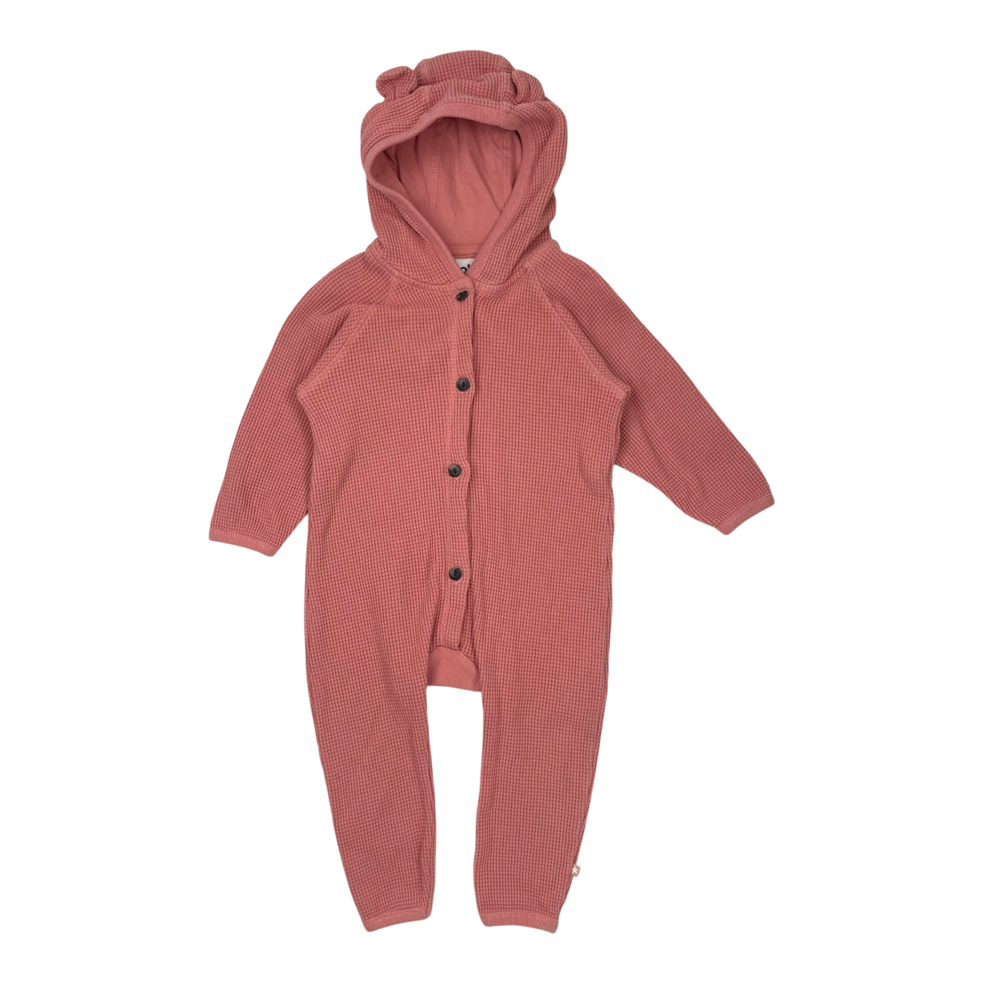 Molo bear ear jumpsuit, pink | 80cm