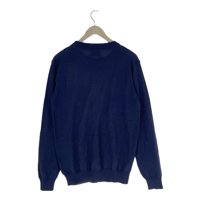 Makia merino knit sweater, navy | unisex M